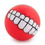 Rubber Squeaky Teeth Chew Toy