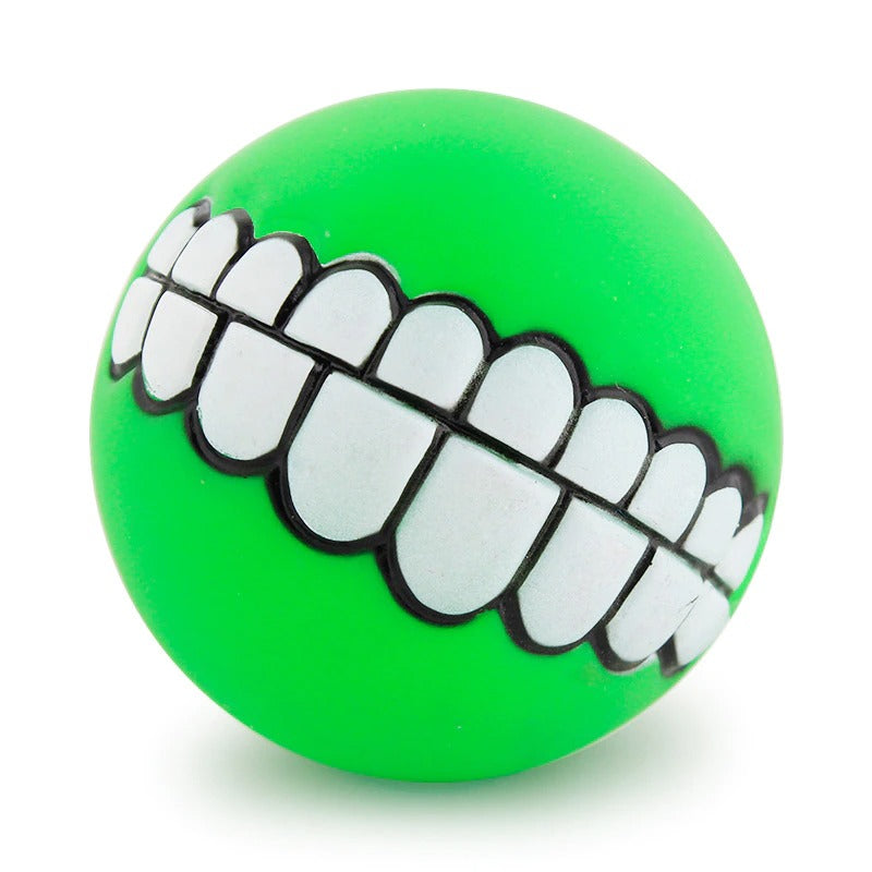 Rubber Squeaky Teeth Chew Toy